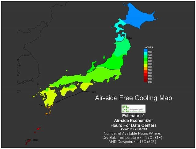 外気冷却マップ（低解像度版）