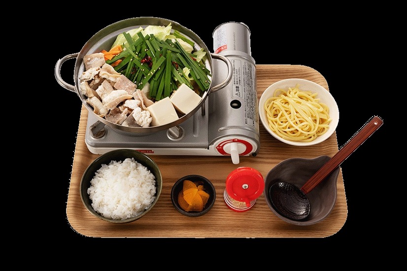博多名物　白味噌 牛もつ鍋定食 牛もつ倍盛