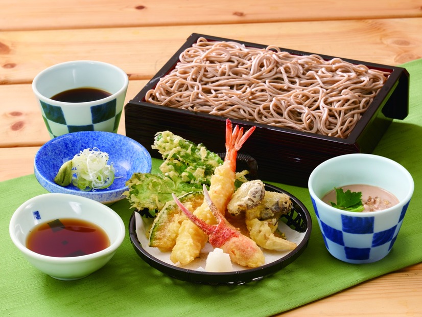 季節の天せいろ二味そば