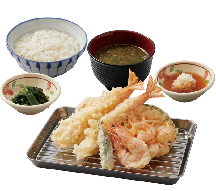 海老づくし天ぷら定食　940円