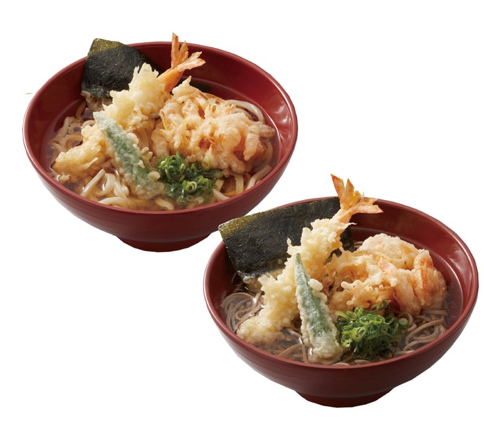 海老天と小海老のかき揚げ天ぷらそば／うどん　690円