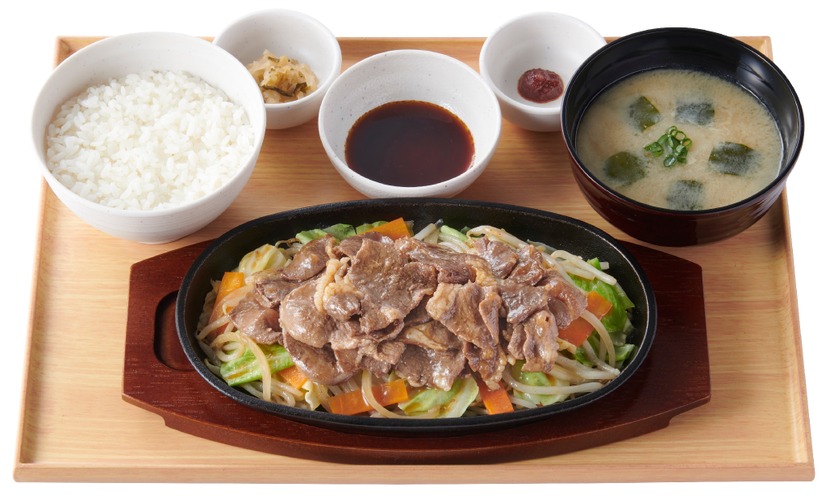 野菜とラムのジンギスカン定食（ラム肉1.5倍）