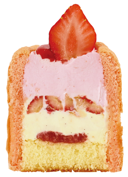 苺のフラワーケーキ