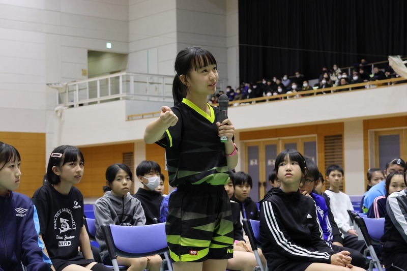 石川佳純「石川佳純47都道府県サンクスツアーin秋田」