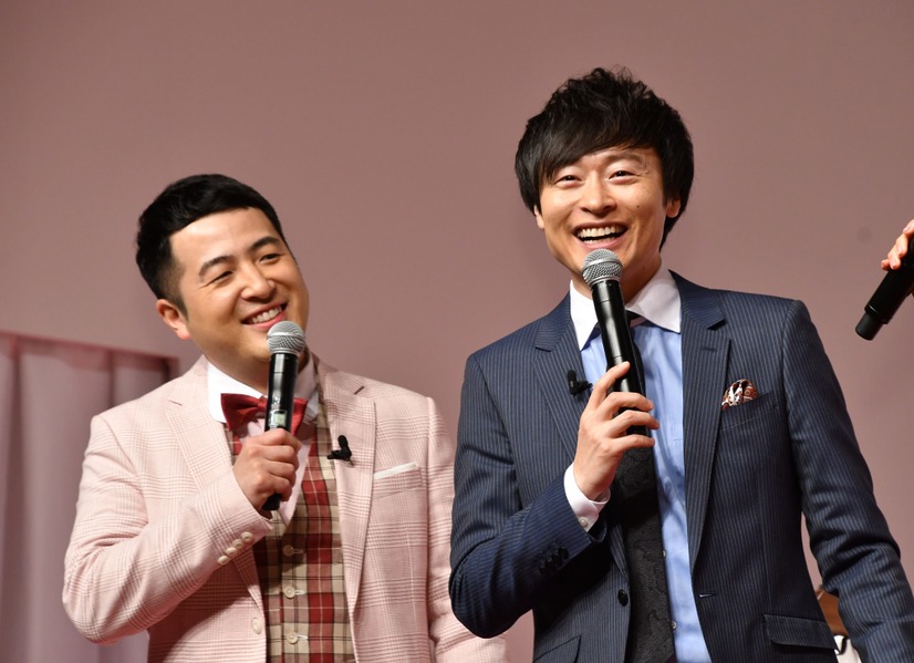 和牛の水田信二と川西賢志郎【写真：竹内みちまろ】