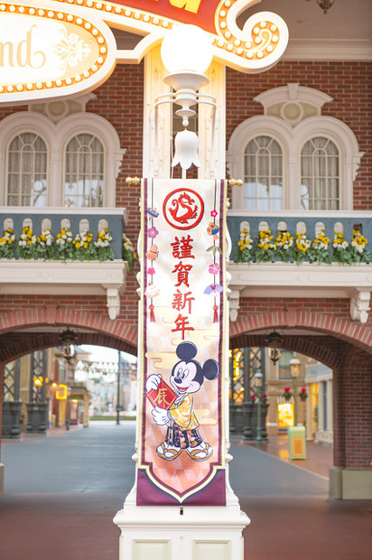 お正月の東京ディズニーランド