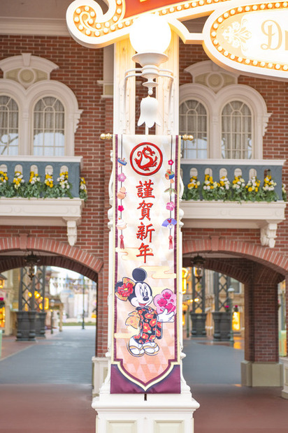 お正月の東京ディズニーランド