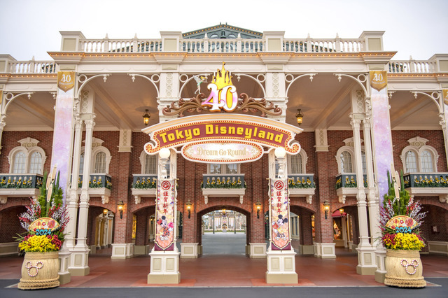 お正月の東京ディズニーランド
