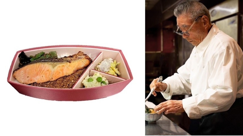 【初出店】＜銀座 ろくさん亭＞熟成味噌の銀鮭弁当（豚しゃぶ入り）（1折）1,998 円　※伊勢丹新宿店限定販売