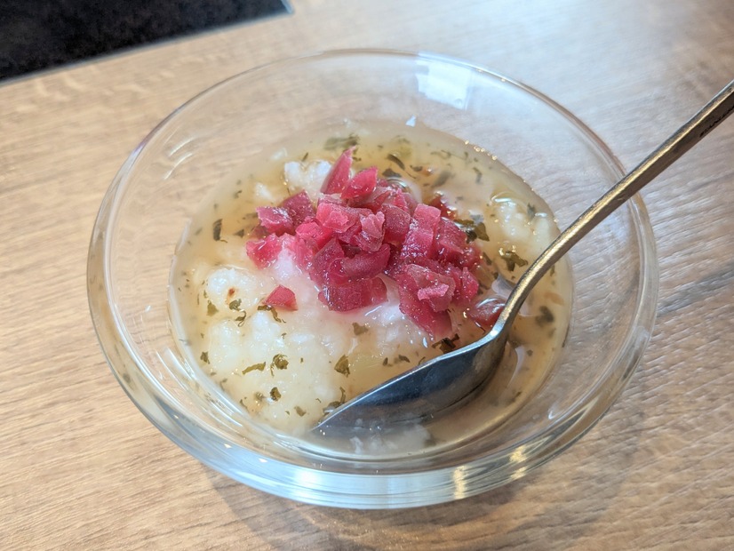 温野菜の梅たんしゃぶ　撮影:渡邉
