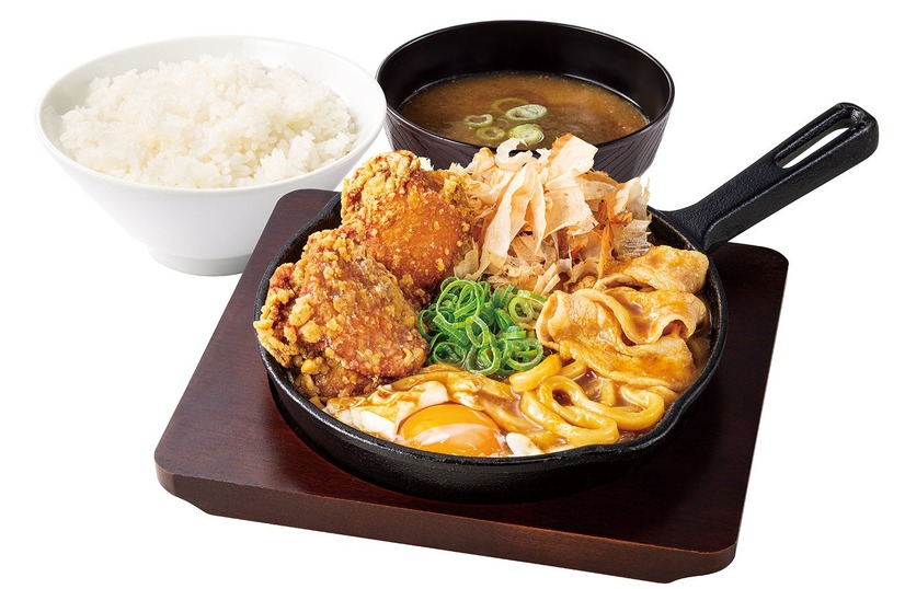 カレーからあげのカレーうどん定食