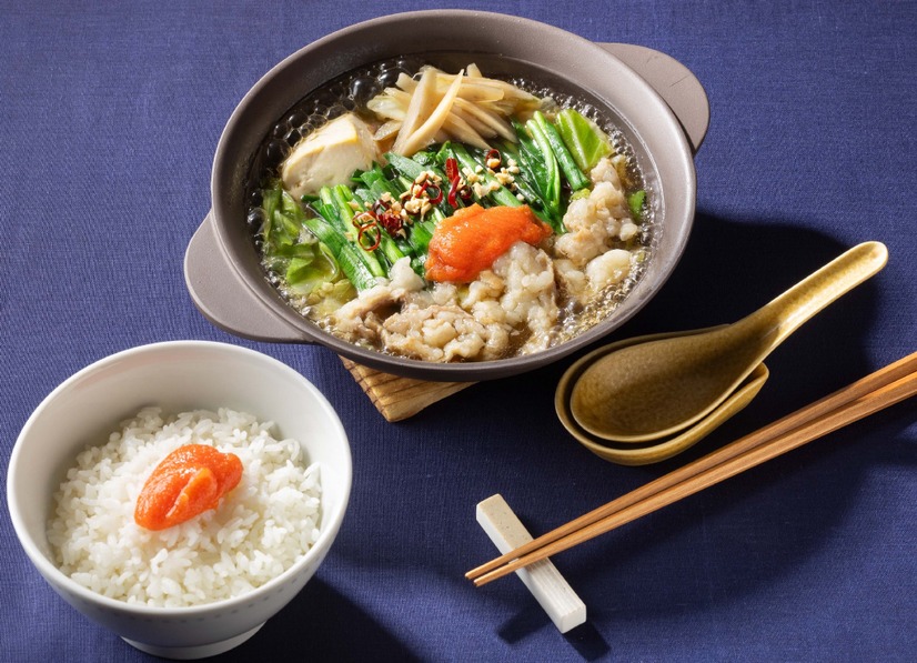 博多明太もつ鍋《あごだし醤油》ごはん付き