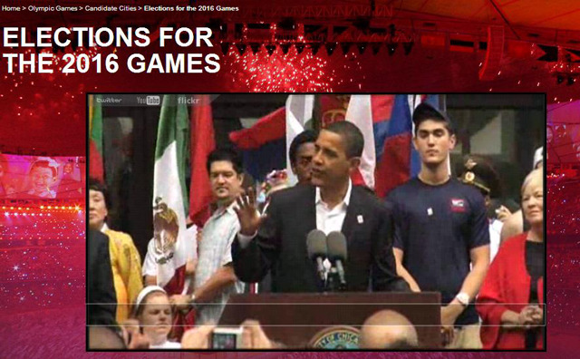 シカゴの映像にはオバマ米大統領も登場