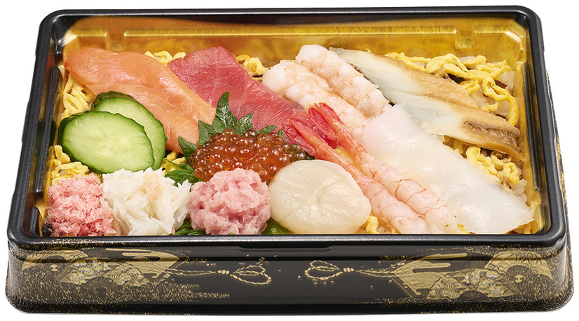 10種の海鮮ひなちらし