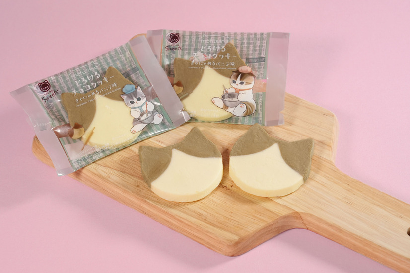「とろけるチョコクッキー　きゃにゃめるバニラ味」（128円）