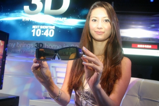 3Dメガネのクローズアップ