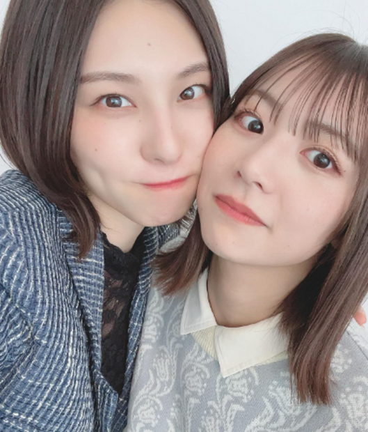 相楽伊織と北野日奈子（写真は相楽伊織の公式インスタグラムから）※所属事務所に掲載許諾をもらってます