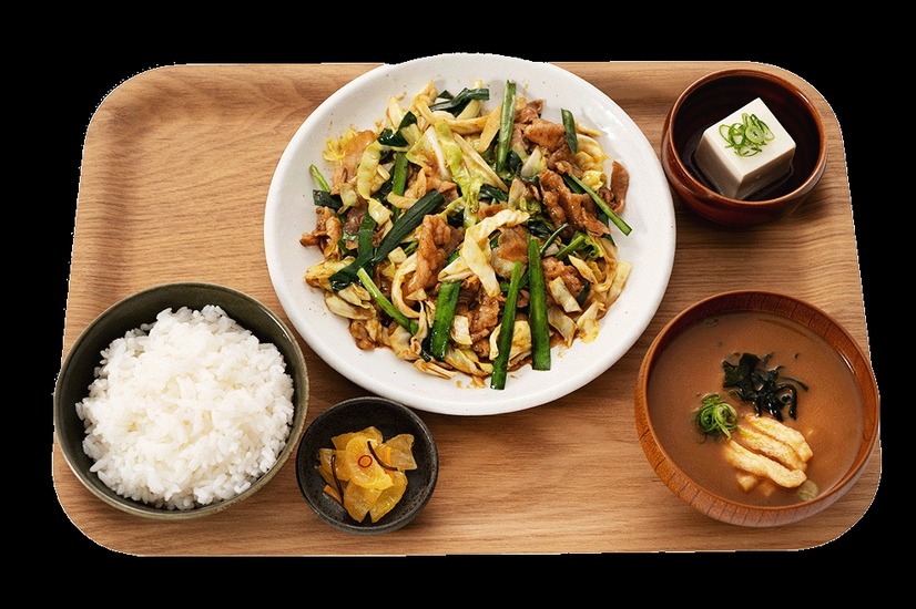 ニラ豚定食