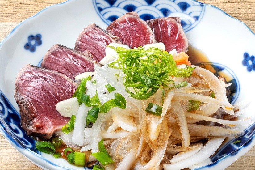 初かつおと新玉ねぎのタタキぽん酢