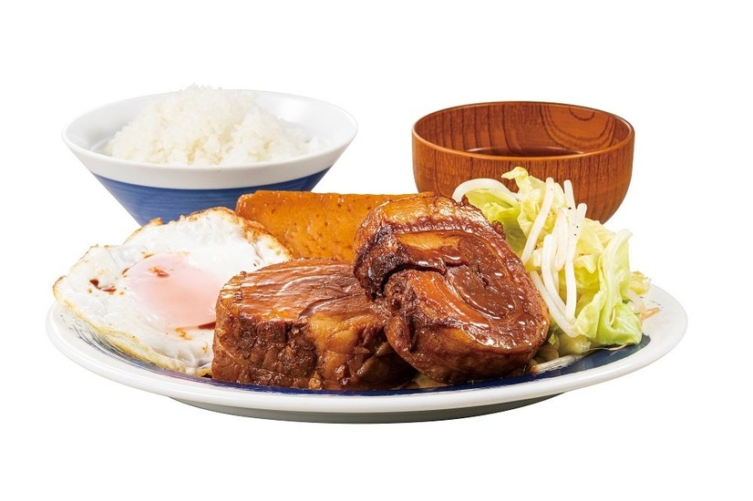 チャーシューエッグ定食