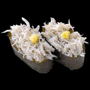 釜揚げしらすぐんかん／ 2貫160円