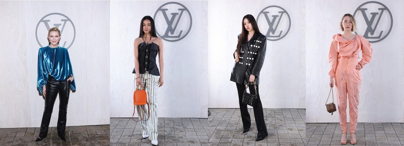 ケイト·ブランシェット、Kōki,、へイン(NewJeans)、シアーシャ·ローナン　PHOTO CREDIT：LOUIS VUITTON　