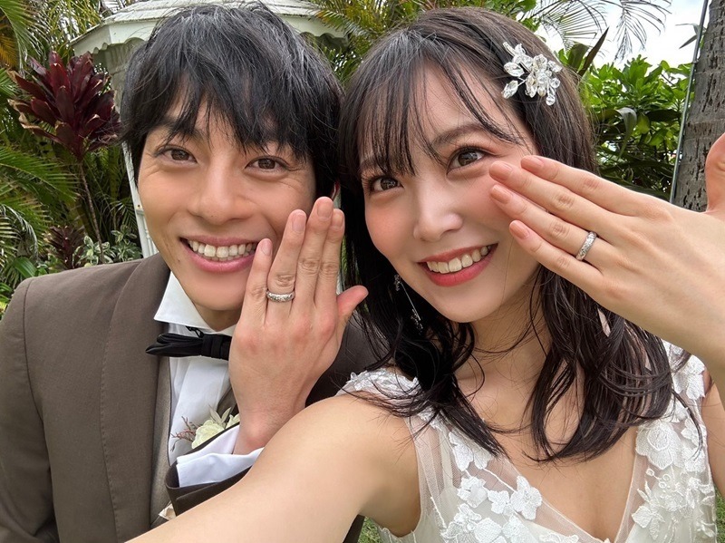 白間美瑠、『私たち結婚しました』で永田崇人と夫婦に　ウェディングドレス姿も披露