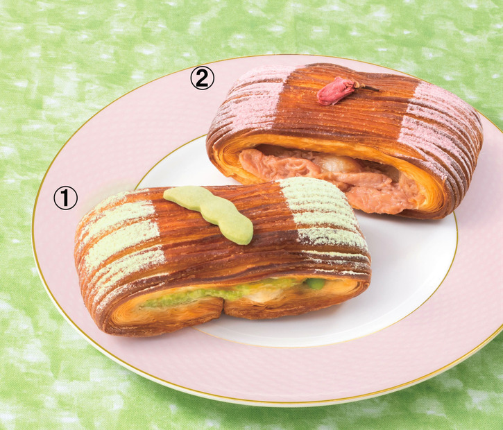 ［初出品］自由が丘【MONT-NOM】ずんだ 520円（1個）〈東武限定品〉、桜 500円（1個）