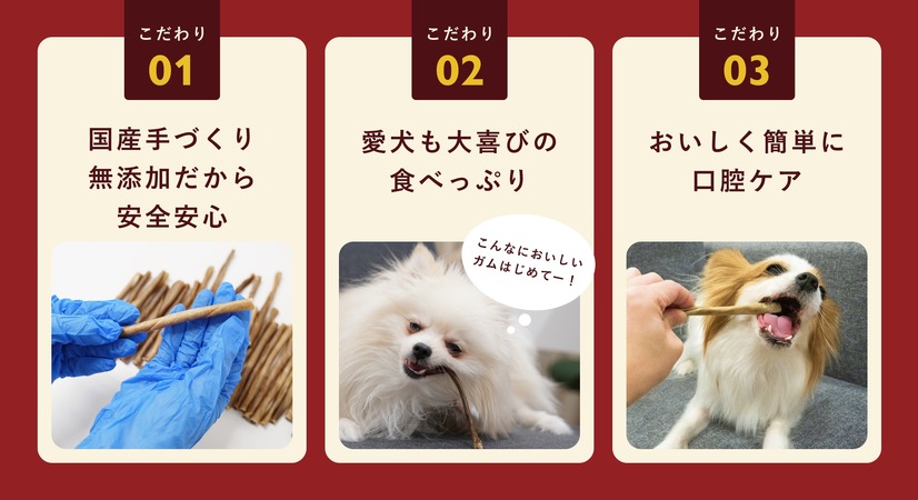 本州鹿の手づくり鹿皮ガム