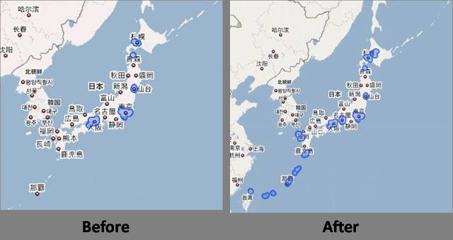 ストリートビューの対象地域比較