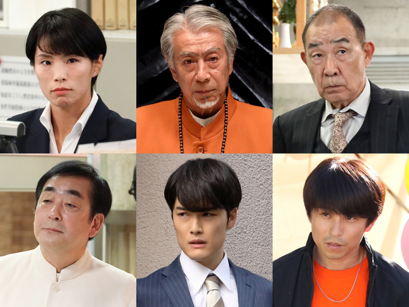 上段左から）松本薫、高田純次、でんでん、下段左から）菅原大吉、入江甚儀、中尾明慶（C）フジテレビ