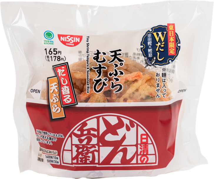 どん兵衛天ぷらむすび