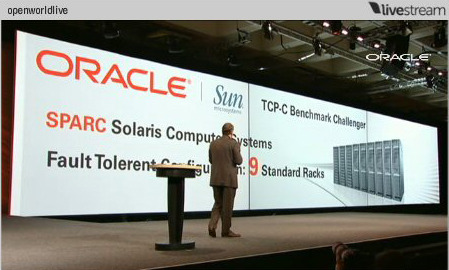 「Oracle OpenWorld 2009」のライブ配信より