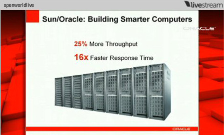 「Oracle OpenWorld 2009」のライブ配信より