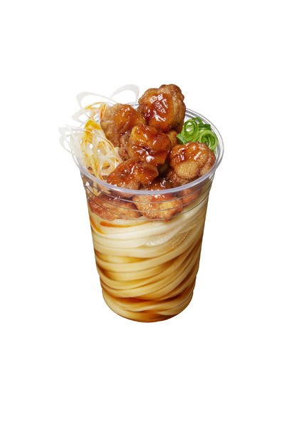 ピリ辛 油淋鶏シェイクうどん