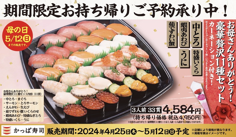 お母さんありがとう！豪華贅沢11種セット