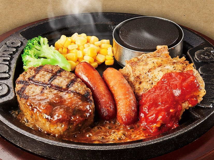 “牛肉100％！！”弾丸ハンバーグ＆グリル