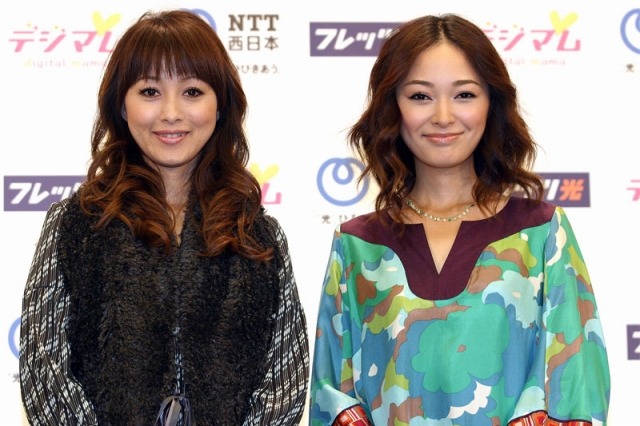 渡辺美奈代さん（左）と市井紗耶香さん（右）