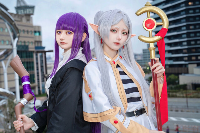 フリーレン「葬送のフリーレン」／月海つくね（X：@XaiabP）、フェルン／さら（X：@sara_cospure）