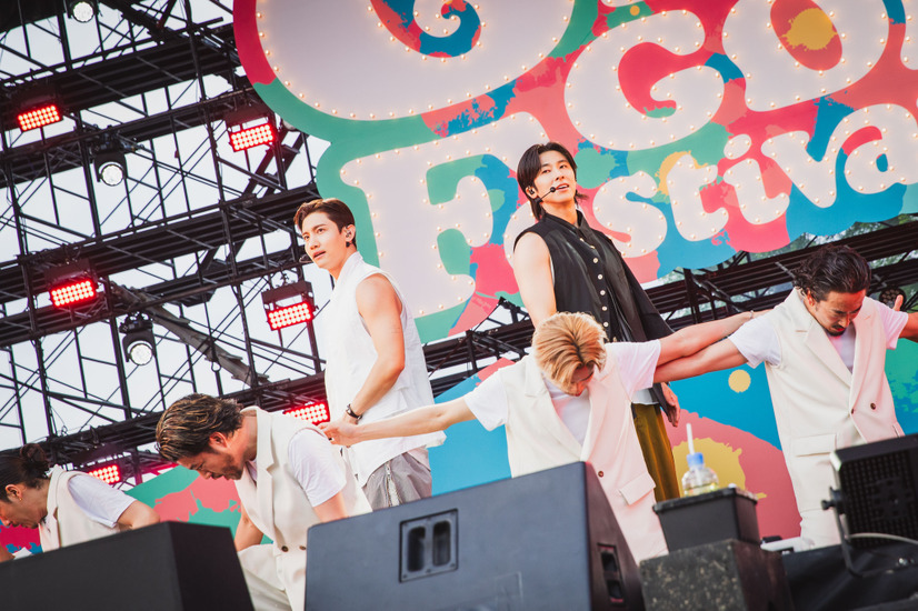 東方神起（撮影：オイケカオリ）　ごぶごぶフェス1日目（C）GOBU GOBU Festival