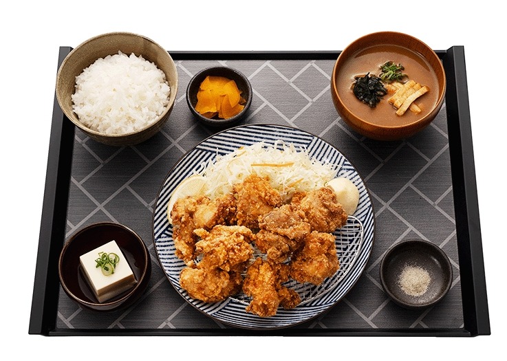 鶏もも肉の唐揚げ定食