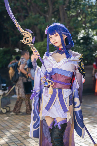 雷電将軍『原神』／いれいわらび（X：@iLeylv）