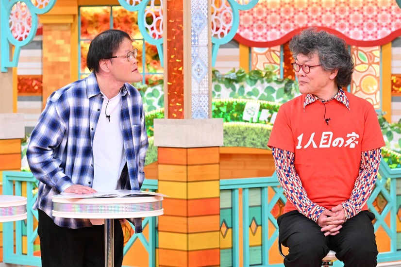 アインシュタイン稲田とそっくりさんという男性（C）MBS