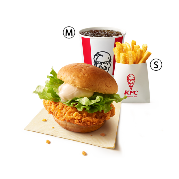 ケンタランチ チキンフィレバーガーセット