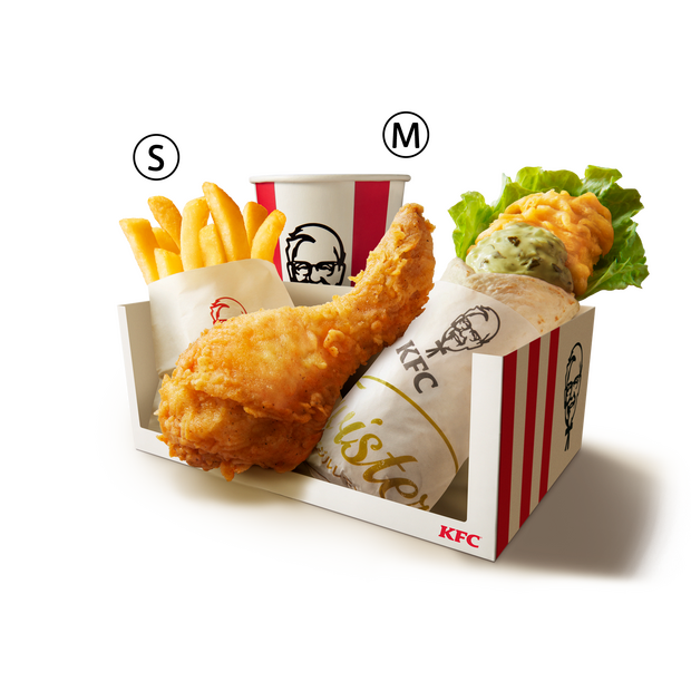 ケンタランチ バジルレモンツイスターよくばりセット