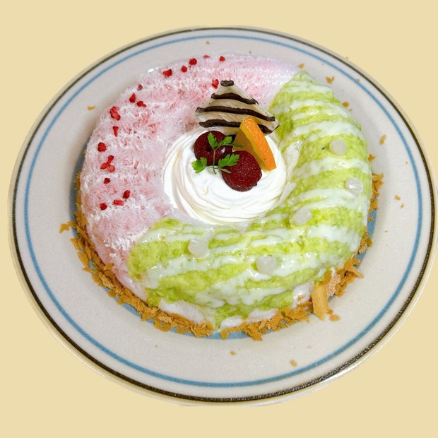 Blue Apple×Ola Blue Cafe「ずんだと赤しそのコラボ～山桃を添えて～」1杯2,200円