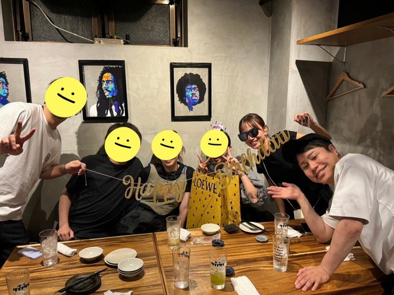 誕生日会の様子（写真はNONSTYLE井上裕介の公式ブログから）