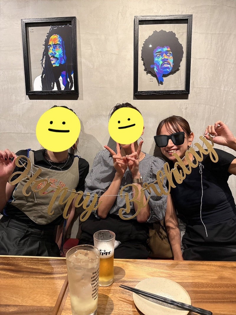 誕生日会の様子（写真はNONSTYLE井上裕介の公式ブログから）