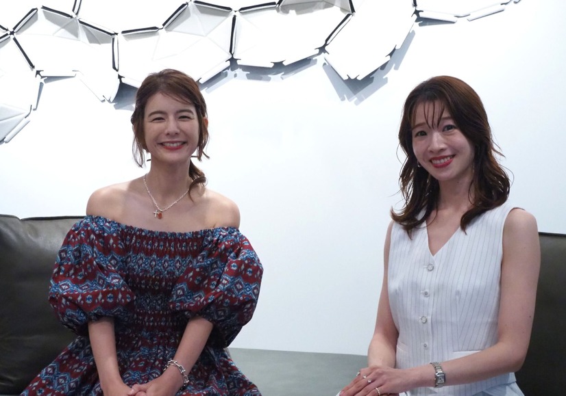 トークセッション後のスザンヌと石井亜美　【撮影／山田】
