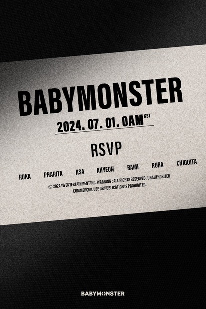 BABYMONSTER、7月1日に新プロジェクト発表へ